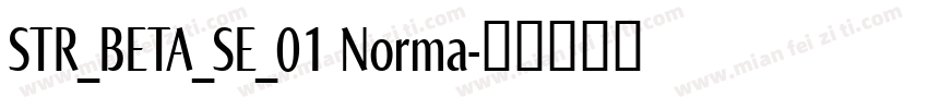 STR_BETA_SE_01 Norma字体转换